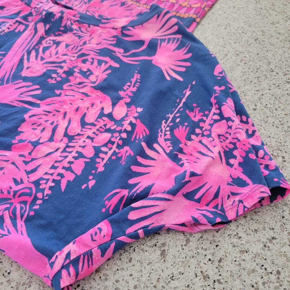 Lilly Pulitzer Lowe Indigo Night Caw Print Dolman Sleeve Jersey Knit Dress✨️S - Picture 9 of 12